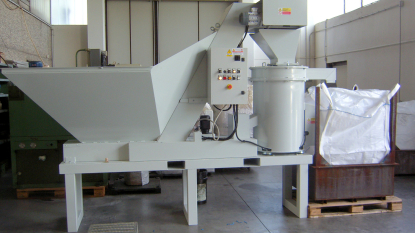 Sistema de centrifugación de virutas metálicas