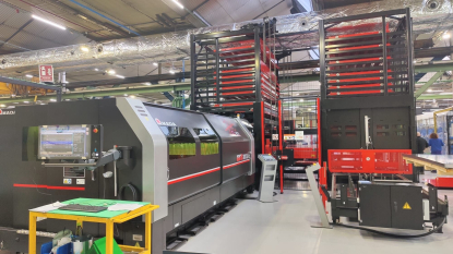 Amada finaliza la instalación de una línea completa de láser en Systemair Group