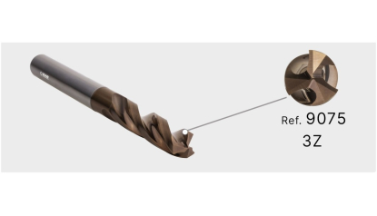 Brocas de metal duro de 3 dientes y de alto avance