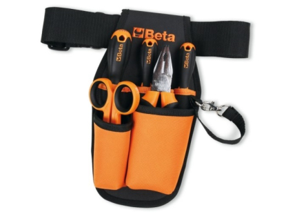 Cinturón portaherramientas con surtido de 5 herramientas