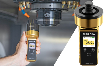 Comprobador de fuerza de tracción para husillos versátil y resistente al polvo y al agua