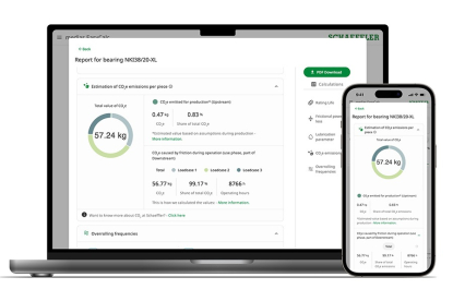Schaeffler habilita el cálculo de las emisiones de CO2 de sus productos en la “app” del cliente