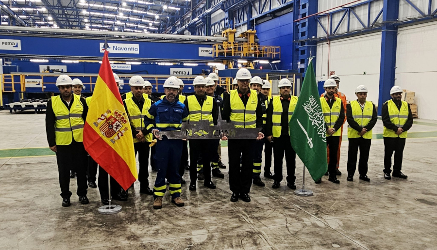 Navantia inicia la fabricación de la segunda corbeta para Arabia Saudí en el astillero de San Fernando