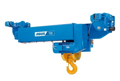 Polipasto con carro suspendido bajo la viga con una capacidad de carga de 6,3 t a 25 t