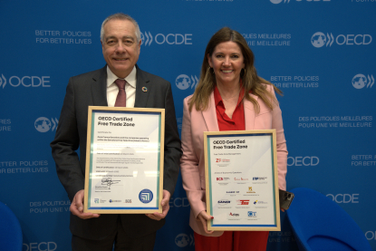 La Zona Franca de Barcelona recibe el certificado de seguridad y transparencia de la OCED