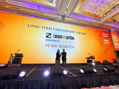 Juan Martín celebró 30 años de colaboración con el grupo Goodway-AWEA en TIMTOS