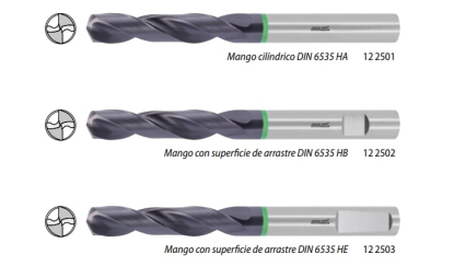 Broca de alto rendimiento de metal duro integral