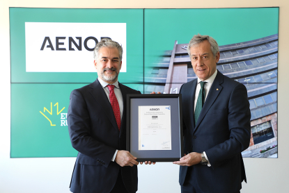 Eurocaja Rural recibe el certificado del Índice de Buen Gobierno Corporativo 2.0 de Aenor