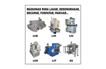 Máquinas para lavar, desengrasar, decapar, fosfatar, pasivar… de restos metálicos, plásticos...