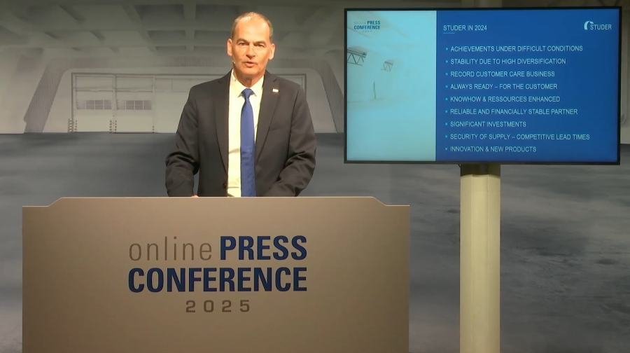 Studer registró un sólido ejercicio 2024 gracias a la diversificación de su portfolio de productos