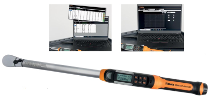 Llave dinamométrica electrónica con lectura de par y ángulo