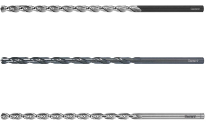Brocas espirales extralargas con mango cilíndrico