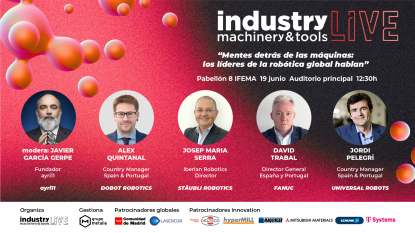 La mesa redonda sobre automatización y robótica de industry LIVE reunirá a grandes referentes