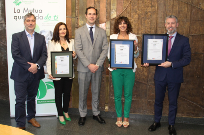 Aenor renueva los certificados UNE-EN ISO 9001 y 14001 de Fraternidad-Muprespa