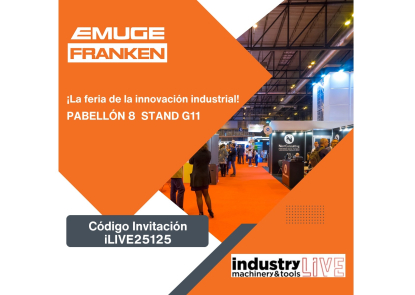 Emuge Franken presentará sus innovaciones en fresado, roscado y taladrado en industry LIVE