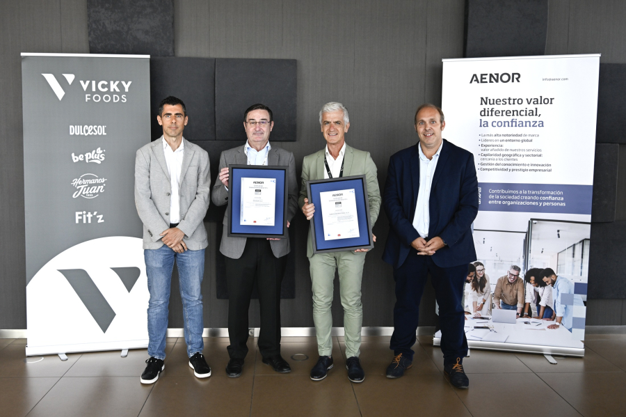 Vicky Foods obtiene la certificación en la norma ISO 56001, destacándose como líder en innovación en el sector alimentario español