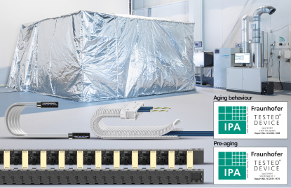 Las cadenas portacables de igus logran nuevas certificaciones para salas blancas