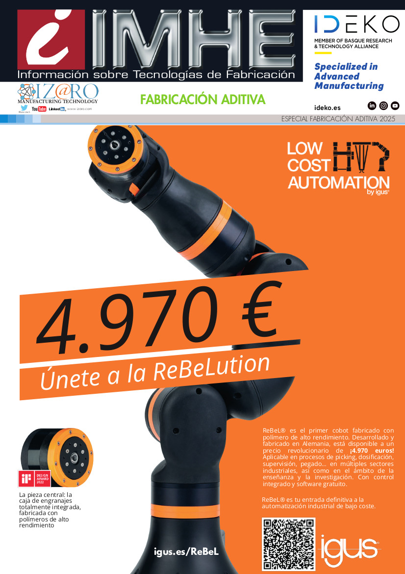 Ya disponible la segunda edición del Especial Fabricación Aditiva 2025 de IMHE 