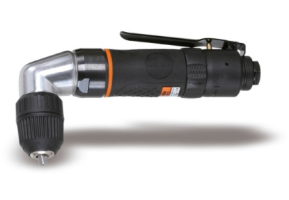 Taladro angular reversible con portabrocas de cremallera