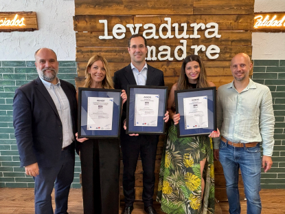 Aenor otorga tres certificaciones a Levaduramadre