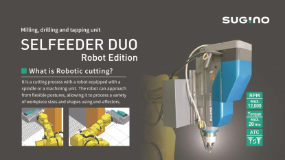 Unidad de mecanizado compacta diseñada para trabajar integrada en brazos robotizados