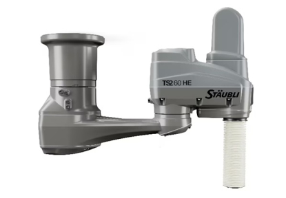 Gama de robots industriales HE de Stäubli para entornos higiénicos y húmedos