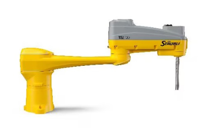 Robot de 4 ejes rápido y compacto TS2-100 SCARA de Stäubli, con un alcance de 1.000 mm