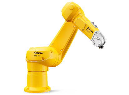 Robot industrial de 6 ejes TX2-160 de Stäubli, con un alcance máximo de 1.710 mm