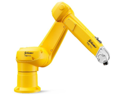 Robot industrial de 6 ejes TX2-160L de Stäubli, con un alcance máximo de 2.010 mm