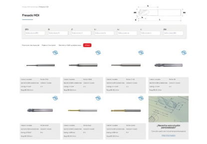 Imcar presenta un nuevo buscador de fresas integrales de metal duro