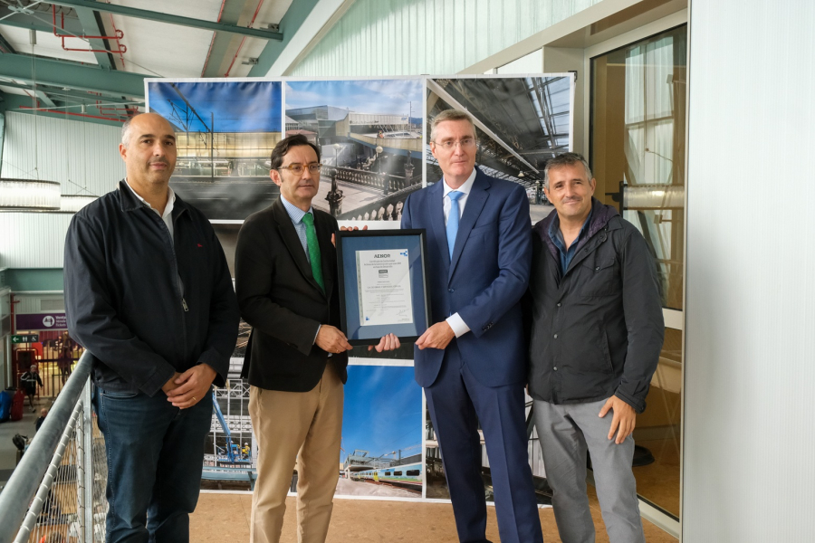 La estación de ADIF en Santiago, la primera obra de España con la certificación de activo ejecutado con metodología BIM