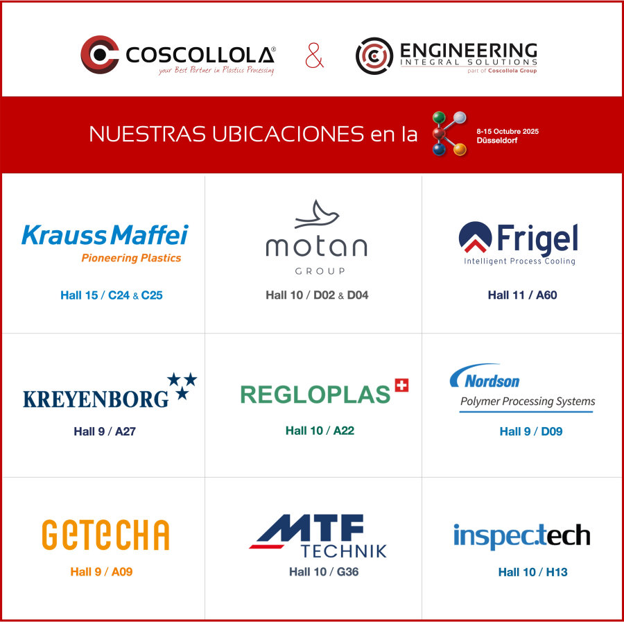 Coscollola refuerza su papel como socio estratégico acompañando a sus partners y clientes en la feria mundial del plástico