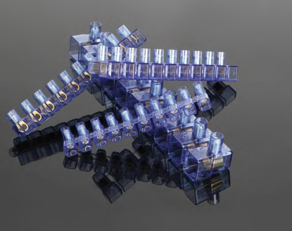 Terminales, bornes, bridas y cintas aislantes