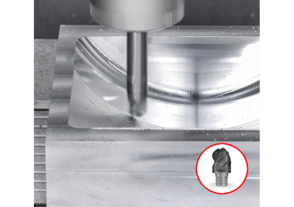 Cabezas hemisféricas de metal duro integral para el fresado de aluminio