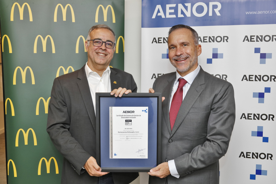 McDonald’s España recibe la Certificación Aenor de la Gestión de la Diversidad e Inclusión en la Empresa