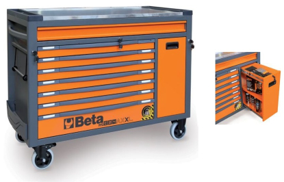 Cajonera móvil con 8 cajones y sistema antivuelco