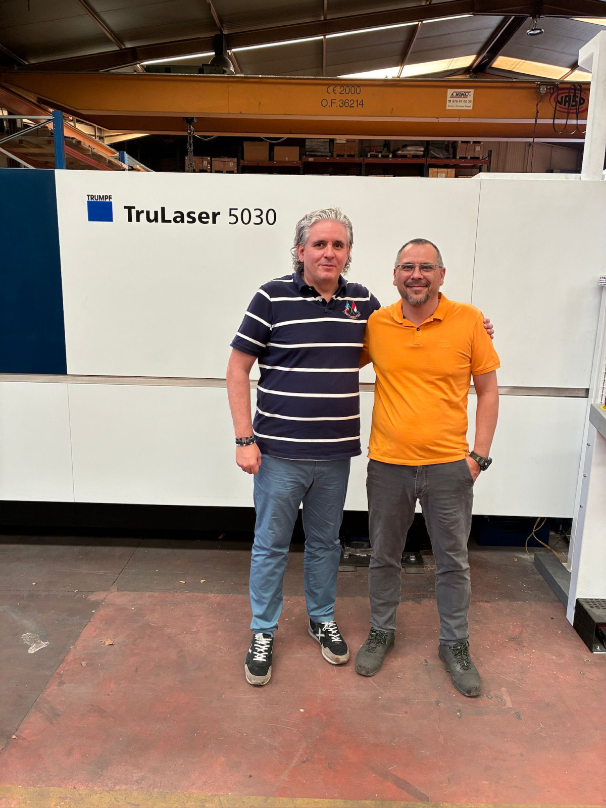 RECAM XAPA instala en la empresa LAEF PIRENAICA una máquina de corte por láser seminueva “TRUMPF TruLaser 5030 Fiber 8KW”