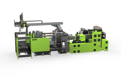 Máquina de moldeo por inyección para la fabricación de módulos de luces traseras