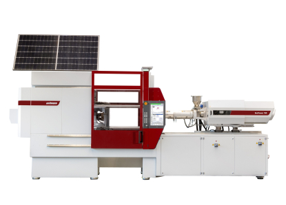 Célula que integra una máquina de moldeo por inyección totalmente eléctrica y un robot