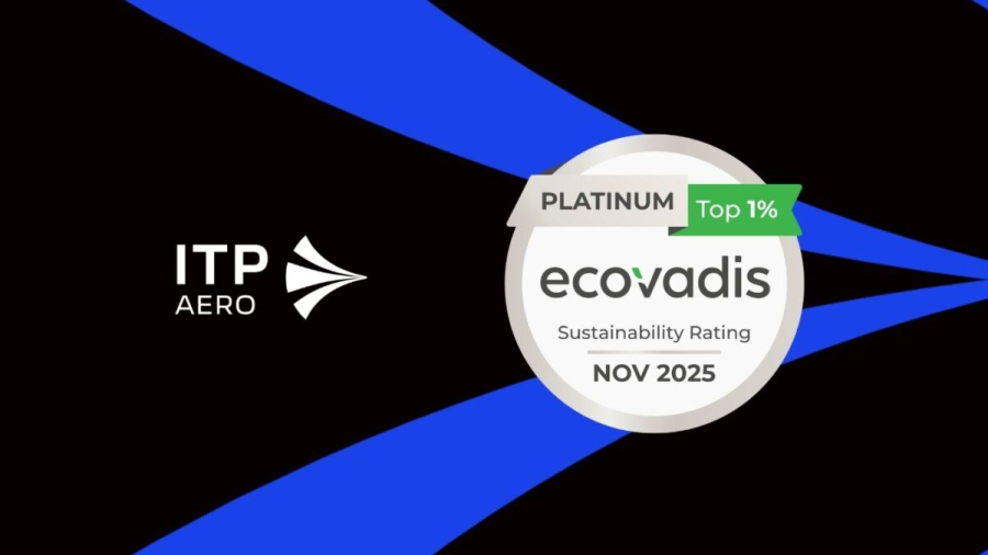 ITP Aero obtiene la Medalla Platino de EcoVadis por segundo año consecutivo