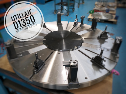 Un utillaje de 1.350 mm de diámetro para aeronáutica, el producto de noviembre de TDG