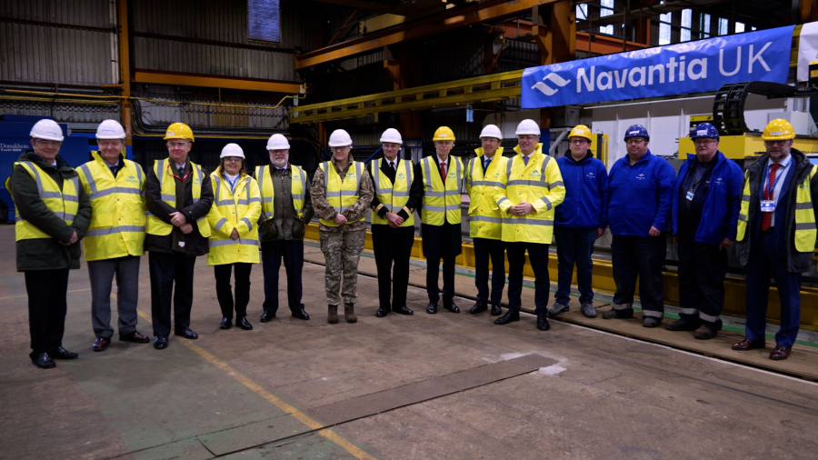 Navantia UK comienza la construcción del primer buque FSS para Reino Unido en el astillero de Appledore