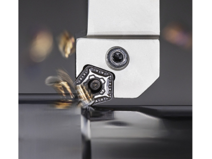 Plaquita de diez puntas para torneado medio y de desbaste con alto avance de Iscar