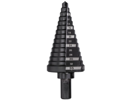Broca escalonada de 6-35 mm y escalones de 2 y 3 mm