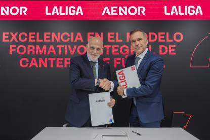 Aenor y LALIGA lanzan un sello que reconocerá la excelencia de los clubes de fútbol