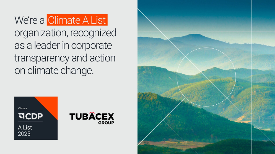 Tubacex recibe la máxima calificación “A” del CDP por su liderazgo climático