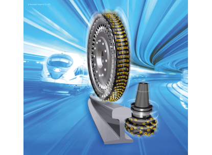 Herramientas robustas de Boehlerit para el mecanizado de raíles y agujas