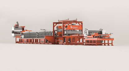 Líneas de perfilado Diper para componentes de silos metálicos