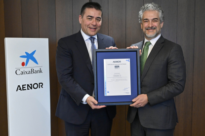 CaixaBank, entidad financiera pionera en certificar su modelo de Acción Social con Aenor