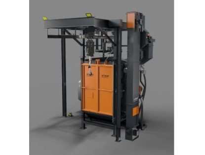 Granalladora de gancho giratorio RHBE de Rösler